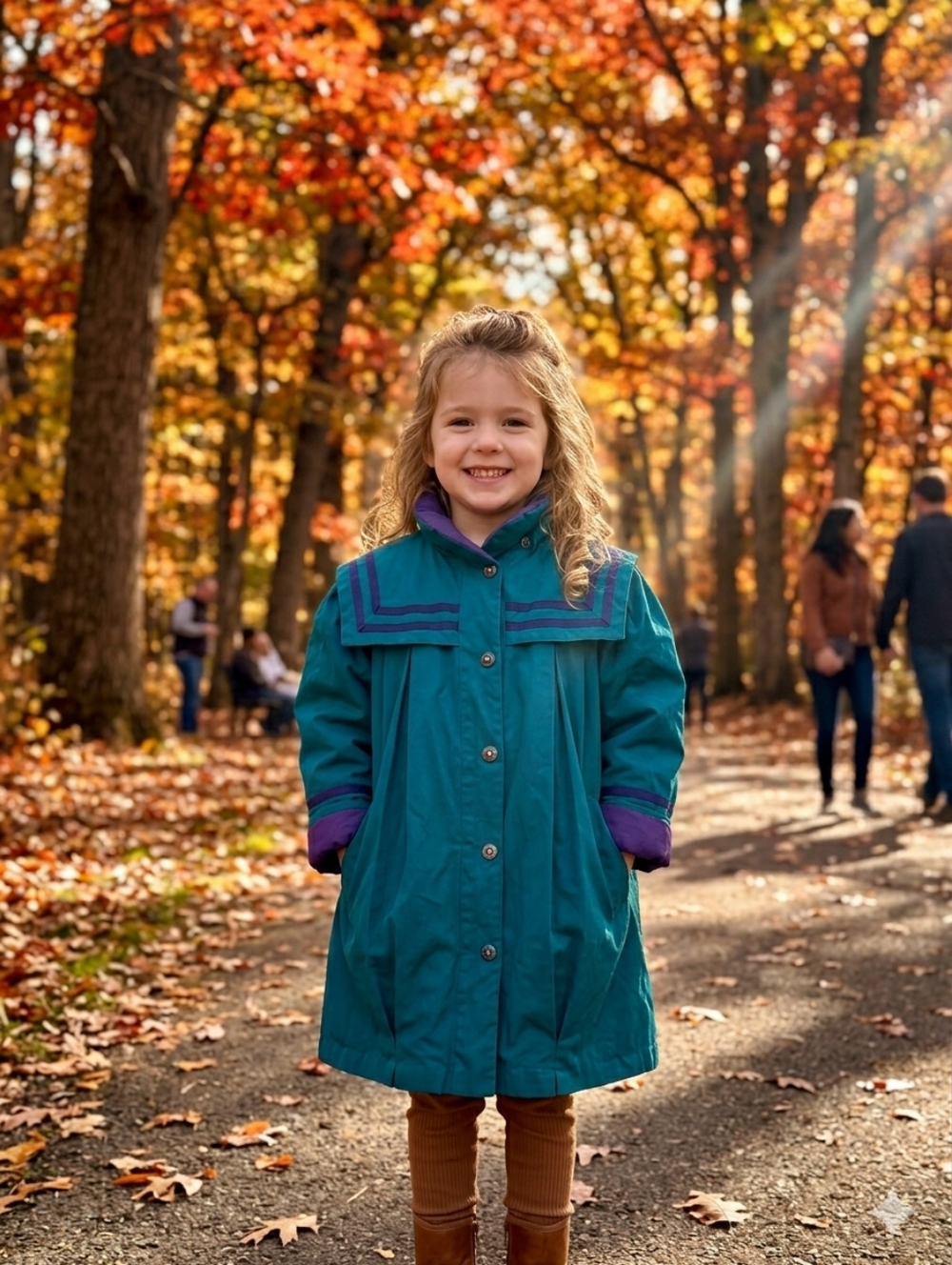 Vintage London Fog Teal Kids Coat